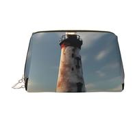 Old Lighthouse - Bolsa organizadora de artículos de aseo de piel, bolsa de maquillaje para mujer, Gold, Talla única, Neceser