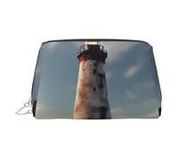 Old Lighthouse - Bolsa organizadora de artículos de aseo de piel, bolsa de maquillaje para mujer, Silver, Talla única, Neceser