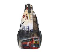 Old London Photo Men's Sling Backpack, Travel Hiking Day Bag Crossbody Shoulder Bag.