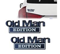 Old Man Edition - 3D Emblem Sticker Badge, Funny Decals for Car, Truck, SUV, Motorcycle，Waterproof Rustproof Metal Sticker Badge (A2-2PCS)