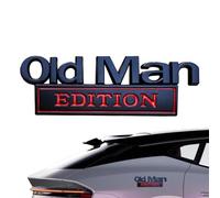 Old Man Edition Car Emblem, 3D Metal Emblem Sticker Badge Funny Nameplate Decal for Car Truck SUV Motorcycle