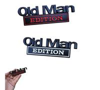 Old Man Edition Car Emblem - 3D Metal Nameplate Funny Decals, Weatherproof Humor Badge for Tailgate/Bumper/Hood, Fits Universal Fit All Vehicles (#2)
