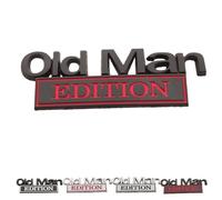 Old Man Edition Car Emblem, 3D Metal Sticker Badge, Old Man Edition Funny Nameplate Decal, for Side Rear Tailgate Bumper, for Car Truck SUV Motorcycle (Style-D)