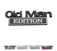 Old Man Edition Car Emblem, 3D Metal Sticker Badge, Old Man Edition Funny Nameplate Decal, for Side Rear Tailgate Bumper, for Car Truck SUV Motorcycle (Style-A)