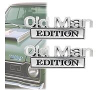 Old Man Edition Emblem Sticker - Funny Fack-IT Waterproof Bumper, Tailgate Decal with Strong Adhesive for Cars, Trucks, Motorcycles, SUV (Color-C)