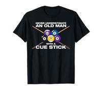 Old Man with a Cue Stick Billar Divertido Jugador de Billar Camiseta