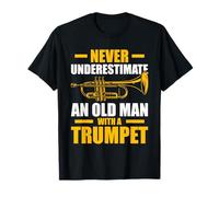 Old Man with a Trumpet trompetista Trompeta Trompeta Camiseta