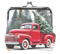 Old Red Truck - Monederos y bolsas para mujer, diseño de árbol de Navidad, Árbol de Navidad Old Red Truck, Classic