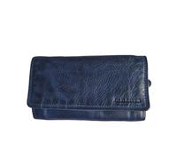 Old River Cartera de piel para mujer, tamaño mediano, protección RFID, azul, medium, Casual