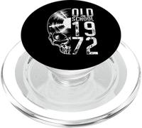 Old School 1972 Vintage Disco de Vinilo Amante gótico Calavera LP PopSockets PopGrip para MagSafe