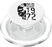 Old School 1972 Vintage Disco de Vinilo Amante gótico Calavera LP PopSockets PopGrip para MagSafe