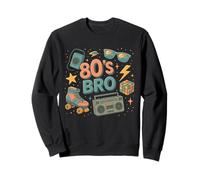 Old School 80s Bro Cool Retro Throwback Fun Memories de los 80 Sudadera