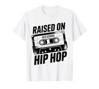 Old School Hip Hop Cassette Criado En 90s Rap Vintage Camiseta