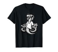 Old School Hip Hop Cobra DJ Tocadiscos Boombox Design Camiseta gráfica económica