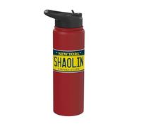 Old School Hip Hop Shaolin Staten Island Nueva York NY plato Stainless Steel Insulated Water Bottle