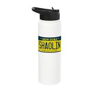 Old School Hip Hop Shaolin Staten Island Nueva York NY plato Stainless Steel Insulated Water Bottle