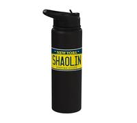 Old School Hip Hop Shaolin Staten Island Nueva York NY plato Stainless Steel Insulated Water Bottle