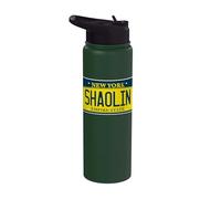 Old School Hip Hop Shaolin Staten Island Nueva York NY plato Stainless Steel Insulated Water Bottle