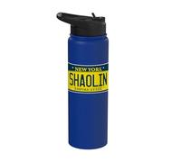 Old School Hip Hop Shaolin Staten Island Nueva York NY plato Stainless Steel Insulated Water Bottle