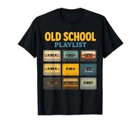 Old School Lista de reproducción Old School Cool Memories Design Camiseta