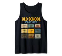 Old School Lista de reproducción Old School Cool Memories Design Camiseta sin Mangas
