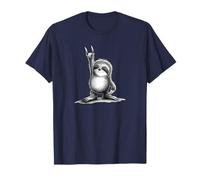 Old School Music Rock On Fiesta Perezoso Camiseta