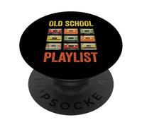Old School Playlist Cintas de Casete Vintage Memoria nostálgica PopSockets PopGrip Adhesivo