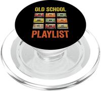 Old School Playlist Cintas de Casete Vintage Memoria nostálgica PopSockets PopGrip para MagSafe