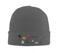 Old School Runescape Player Killing Bundle Gorra de Punto cálida Hip Hop Gorro Gorro de Exterior Topo de Invierno Sombreros de Exterior para Unisex