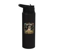 Old Soul New Beginnings Mastiff Cute Rescue Dog Stainless Steel Insulated Water Bottle