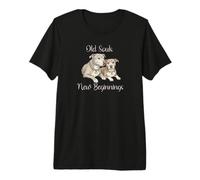 Old Souls New Beginnings Senior Rescue Dog Lover Camiseta Premium