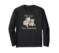 Old Souls New Beginnings Senior Rescue Dog Lover Manga Larga