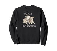 Old Souls New Beginnings Senior Rescue Dog Lover Sudadera