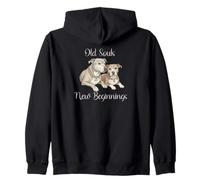 Old Souls New Beginnings Senior Rescue Dog Lover Sudadera con Capucha