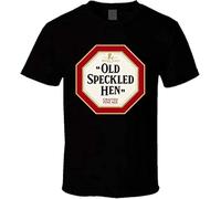 Old Speckled Hen Ale Mens T-Shirt Graphic Unisex Black tee
