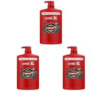 Old Spice Bearglove Gel de ducha 3 en 1 para cabello, cara y cuerpo, dispensador de bomba de 1000 ml, frescura duradera, fragancia de calidad de perfume, limpieza profunda (Paquete de 3)