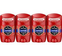 Old Spice Captain Desodorante en Barra para Hombre Sin Aluminio, 4x50ml | Frescura Durante 24 Horas, Fragancia Duradera, Protección contra el Mal Olor