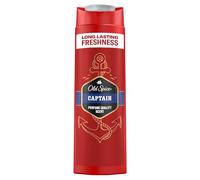 Old Spice Captain Gel de ducha y champú para hombres, 3 en 1, limpieza facial de pelo corporal, larga duración, fresca, 250 ml