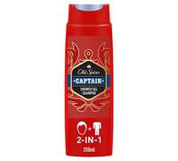 Old Spice Captain - Gel de ducha y champú para hombres, 6 unidades (6 x 250 ml), gel de ducha 2 en 1 + champú, con aroma masculino de larga duración
