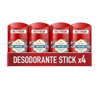 Old Spice Deep Sea Desodorante en Barra para Hombre Sin Aluminio, 4x50ml | Frescura Durante 24 Horas, Fragancia Duradera, Protección contra el Mal Olor, Invisible en Ropa Blanca y Negra
