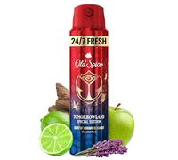 Old Spice Desodorante en spray Rockstar para hombre, 150 ml, 24/7 Frischhh para uso diario, fragancia de larga duración en calidad de perfume, protección contra olores, sin sales de aluminio