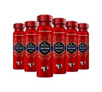 Old Spice - Desodorante Spray Captain, Pack de 6 x 150ml (900ml Total)