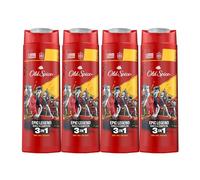 Old Spice Epic La Roja Campeones Gel Ducha y Champú 3 en 1, 4x400ml