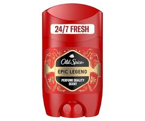 Old Spice Epic Legend - Desodorante en barra para hombre, 50 ml, 24/7 Frischhh para uso diario, fragancia de larga duración en calidad de perfume, protección contra olores, sin sales de aluminio