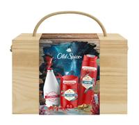 Old Spice Set Regalo: Cofre con Desodorante, Gel Ducha y Loción Aftershave | Con Cofre Reutilizable para Esconder Tus Tesoros, Frescura 24/7, Aromas de Perfume de Old Spice Deep Sea