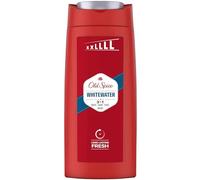 Old Spice Whitewater 3 en 1 Gel de ducha y champú para hombres (675 ml), limpieza facial corporal para hombres, frescos, limón, sándalo y aire de mar