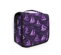 Old Style Ocean Purploiletries - Bolsa para mujer con gancho para colgar, impermeable, con compartimentos y asa