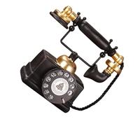 Old Styles - Réplicas de teléfono fijo de imitación de resinas, decoración de estante de mesa, adorno para biblioteca de estudio, estilo vintage, modelo de teléfono para exhibición