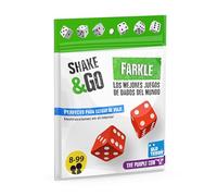 Old Teddys/The Purple Cow 6161 -Shake & Go - Farkle, Juego de Dados de Viaje. Más 8 años