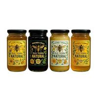 OLD TERRA NATURAL Cosecha Anual: Colección de Miel de las Cuatro Estaciones - Primavera/Verano/Otoño/Invierno- Miel Cruda 100% Pura y Artesanal - Caja de Regalo de Lujo - Edición Limitada 2025